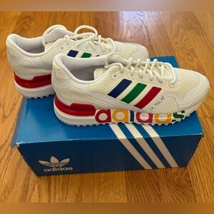 Adidas Originals ZX 750 Sneakers Kids 4 (Women’s 6) White Shoes Athleisure New